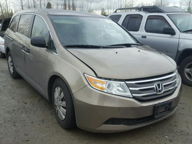 5FNRL5H26DB045615 - 2013 HONDA ODYSSEY LX TAN photo 1