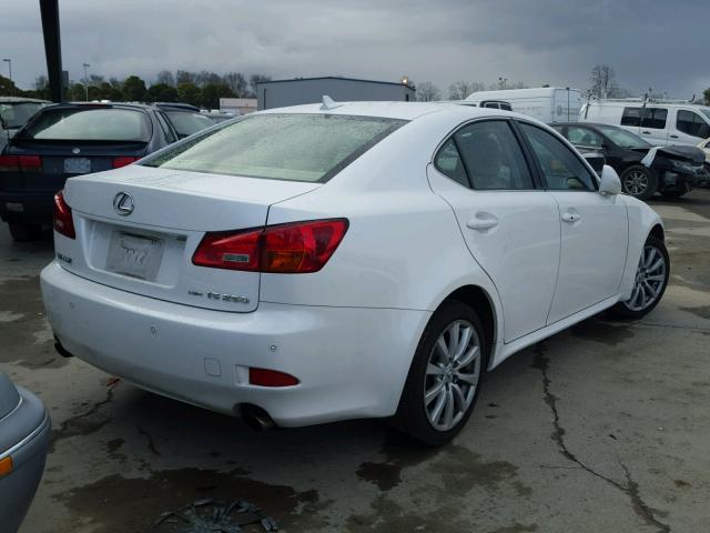 JTHCK262282023239 - 2008 LEXUS IS 250 WHITE photo 4