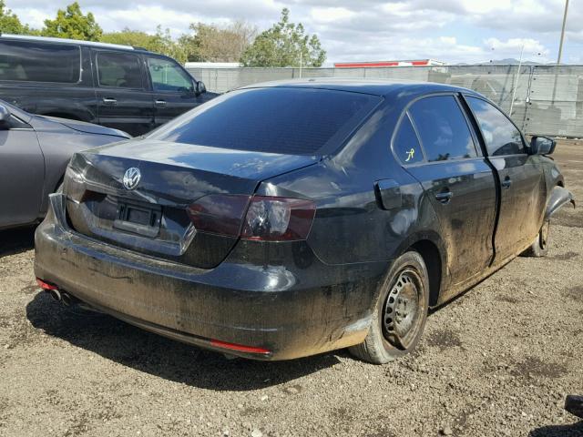 3VW1K7AJ6EM327258 - 2014 VOLKSWAGEN JETTA BASE 黑色 照片 4