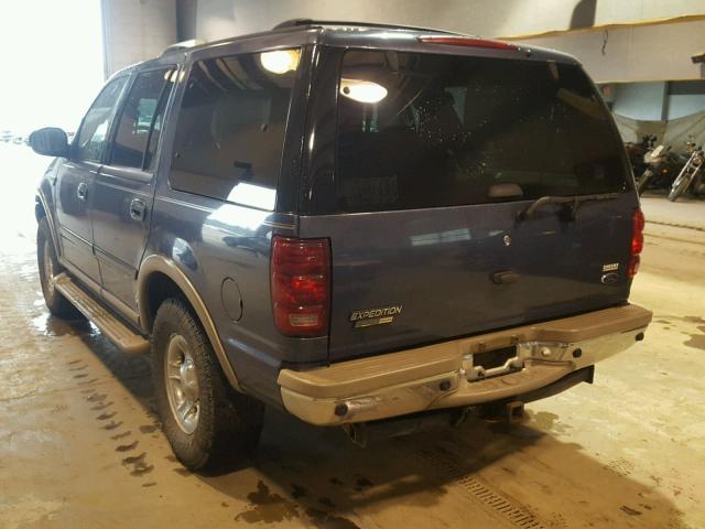 1FMFU18L92LA19839 - 2002 FORD EXPEDITION BLUE photo 3