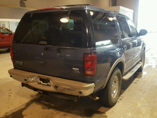 1FMFU18L92LA19839 - 2002 FORD EXPEDITION BLUE photo 4