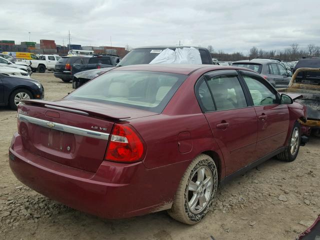 1G1ZT54855F204415 - 2005 CHEVROLET MALIBU LS Qırmızı foto 4