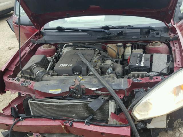 1G1ZT54855F204415 - 2005 CHEVROLET MALIBU LS RED photo 7