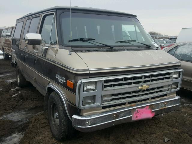 2GBEG25K4H4120118 - 1987 CHEVROLET SPORTVAN / BROWN photo 1