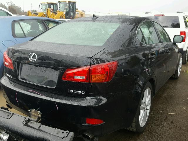 JTHBK262X72054636 - 2007 LEXUS IS 250 BLACK photo 4