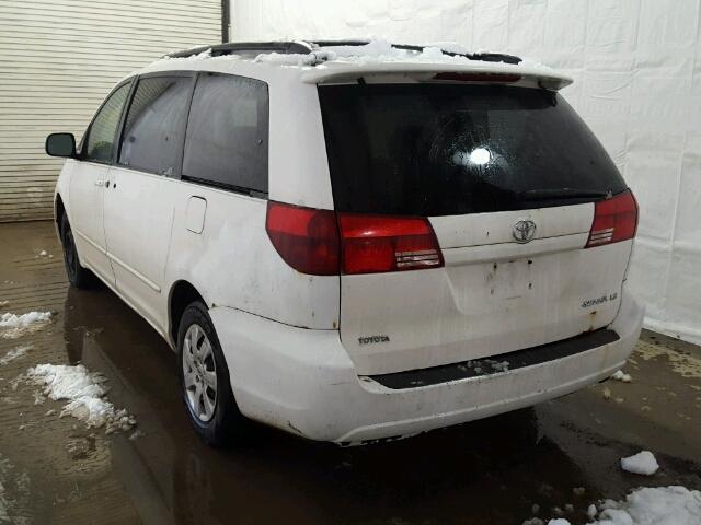 5TDZA23C74S087680 - 2004 TOYOTA SIENNA WHITE photo 3