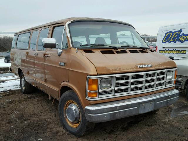 2B5WB31W0JK127350 - 1988 DODGE RAM WAGON GOLD photo 1