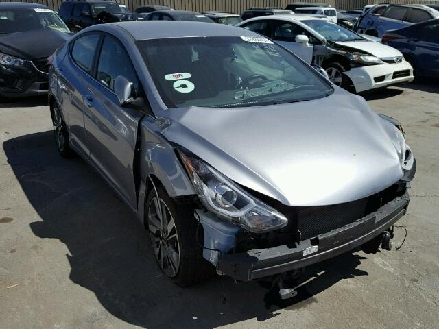 5NPDH4AE3GH667136 - 2016 HYUNDAI ELANTRA SE GRAY photo 1