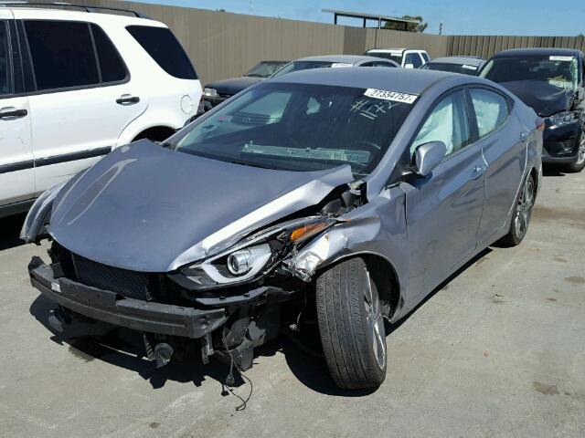 5NPDH4AE3GH667136 - 2016 HYUNDAI ELANTRA SE GRAY photo 2