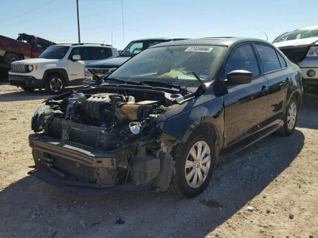 3VW2K7AJ9CM319740 - 2012 VOLKSWAGEN JETTA BASE შავი ფოტო 2