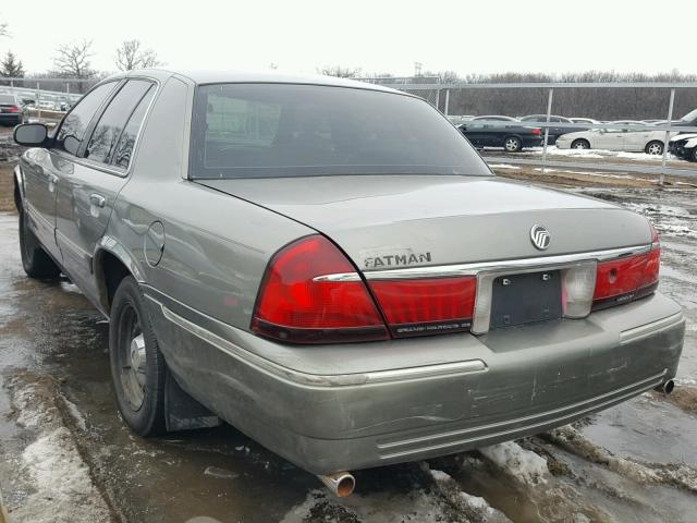 2MEFM74W7YX686006 - 2000 MERCURY GRAND MARQ GRAY photo 3