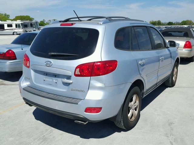 5NMSG13D07H061013 - 2007 HYUNDAI SANTA FE G BLUE photo 4