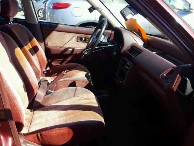 1HGED4561LA033619 - 1990 HONDA CIVIC EX ბურგუნდია ფოტო 5