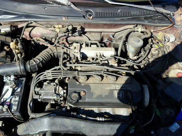 1HGED4561LA033619 - 1990 HONDA CIVIC EX ბურგუნდია ფოტო 7