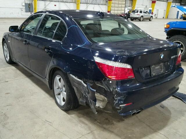 WBANV13548CZ60370 - 2008 BMW 528 XI BLUE photo 3