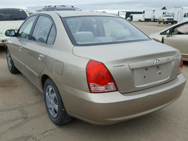 KMHDN46D45U109853 - 2005 HYUNDAI ELANTRA GL GOLD photo 3