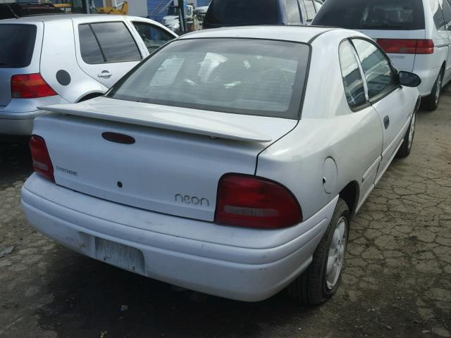 1B3ES42Y8XD117839 - 1999 DODGE NEON HIGHL WHITE photo 4