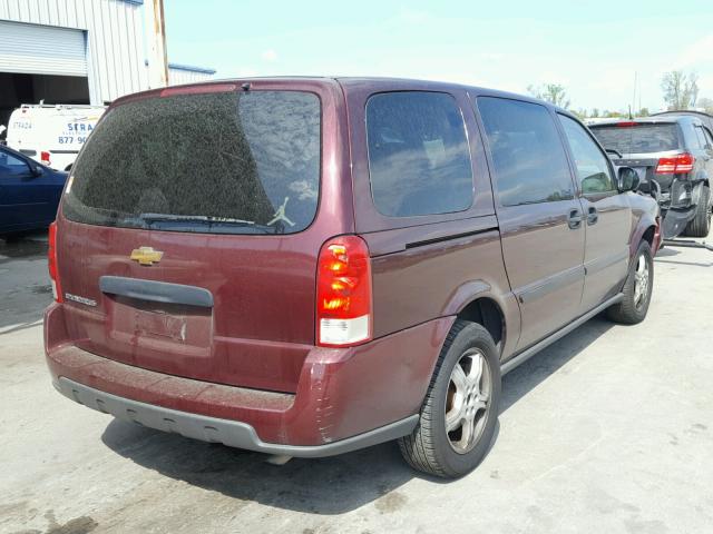 1GNDV23L66D189721 - 2006 CHEVROLET UPLANDER L MAROON photo 4