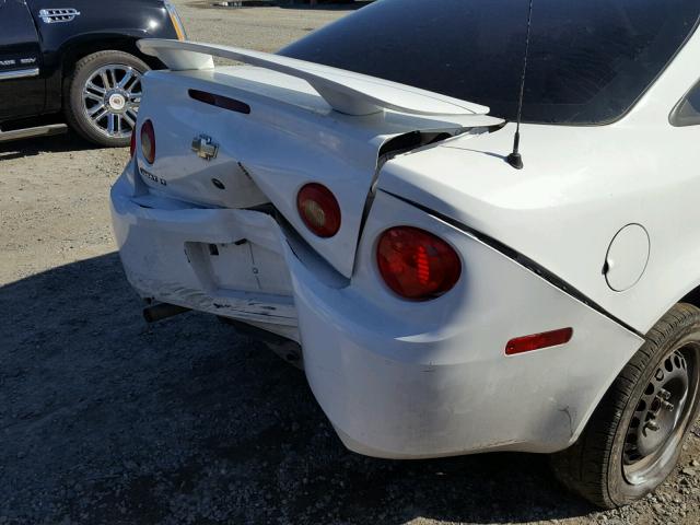 1G1AT18H997146423 - 2009 CHEVROLET COBALT LT WHITE photo 9