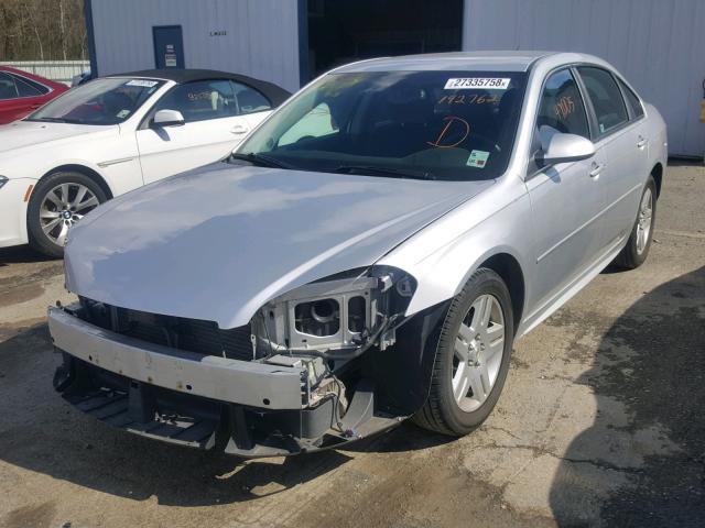 2G1WB5EK4B1192762 - 2011 CHEVROLET IMPALA LT SILVER photo 2