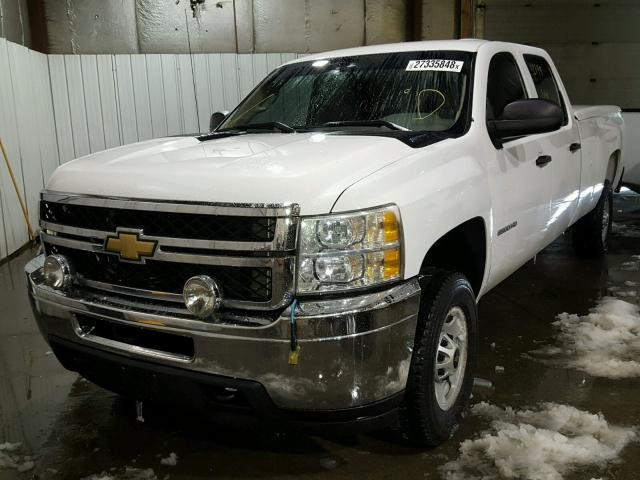 1GC1KVC80BF214564 - 2011 CHEVROLET SILVERADO WHITE photo 2