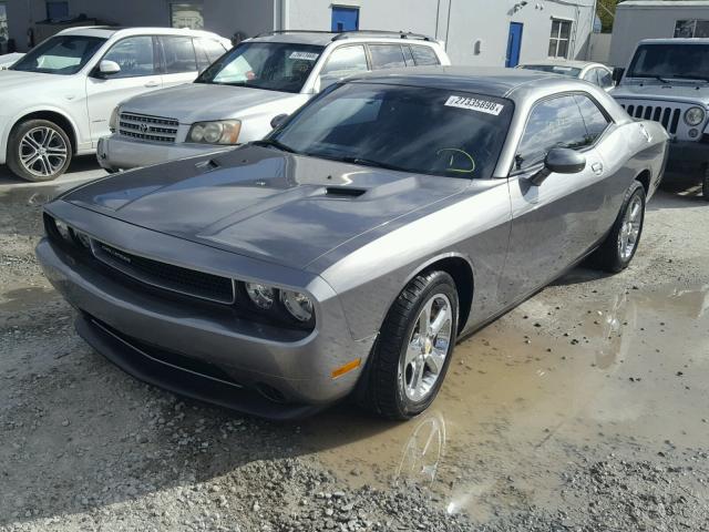 2C3CDYAG4CH197643 - 2012 DODGE CHALLENGER GRAY photo 2