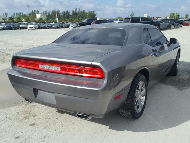 2C3CDYAG4CH197643 - 2012 DODGE CHALLENGER GRAY photo 4