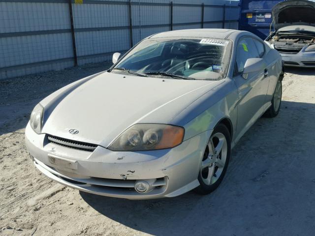 KMHHN65F73U084170 - 2003 HYUNDAI TIBURON GT GRAY photo 2