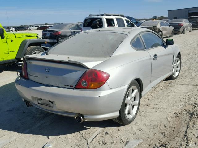 KMHHN65F73U084170 - 2003 HYUNDAI TIBURON GT GRAY photo 4