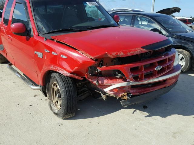 1FTZX0763WKA63653 - 1998 FORD F150 RED photo 9