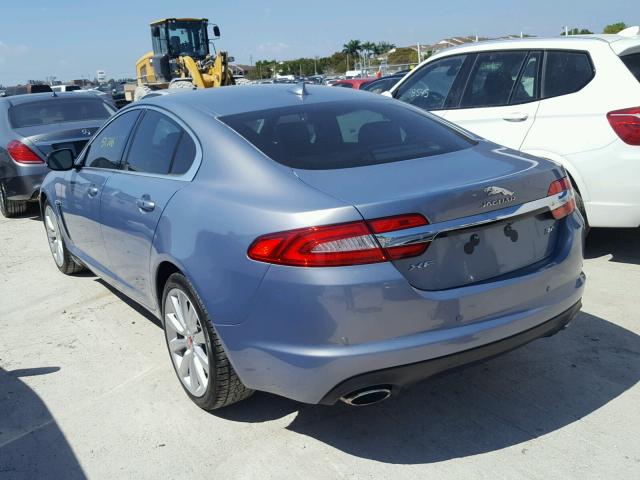 SAJWA0EX7E8U17963 - 2014 JAGUAR XF BLUE photo 3