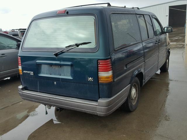 1FMDA41X1TZB72311 - 1996 FORD AEROSTAR GREEN photo 4