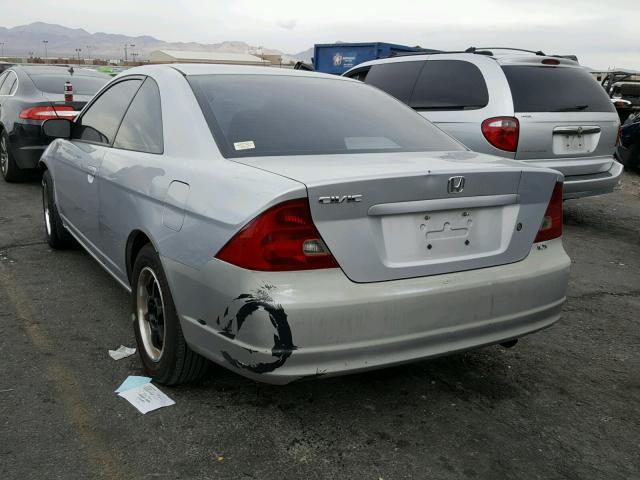 1HGEM22593L067067 - 2003 HONDA CIVIC LX SILVER photo 3