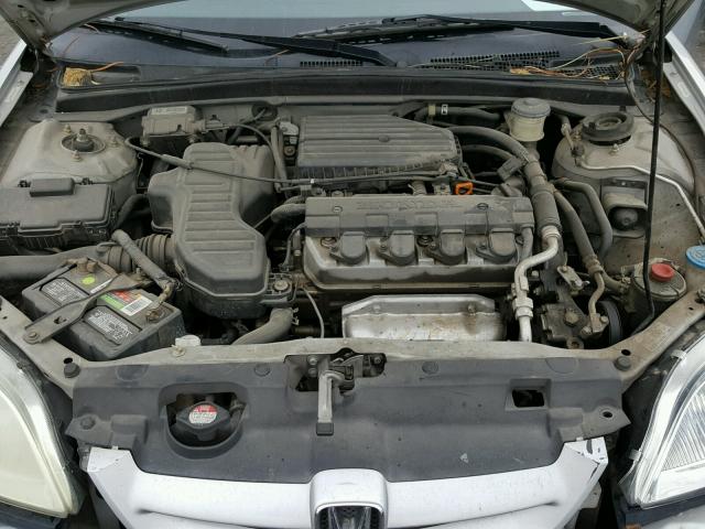 1HGEM22593L067067 - 2003 HONDA CIVIC LX SILVER photo 7