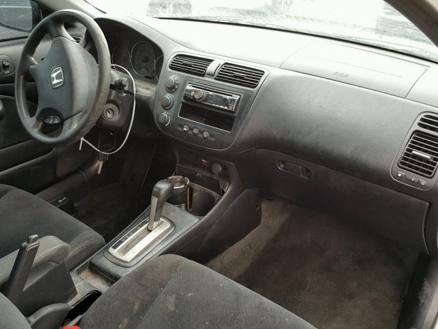 1HGEM22593L067067 - 2003 HONDA CIVIC LX SILVER photo 9