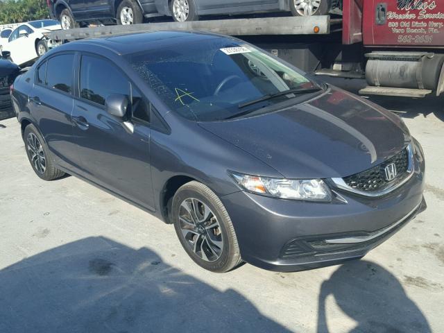 19XFB2F88DE009250 - 2013 HONDA CIVIC EX ნაცრისფერი ფოტო 1