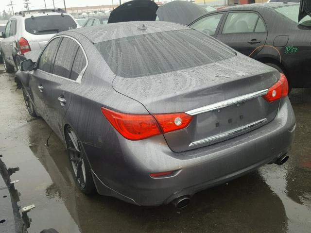 JN1EV7AP1HM742989 - 2017 INFINITI Q50 PREMIU GRAY photo 3