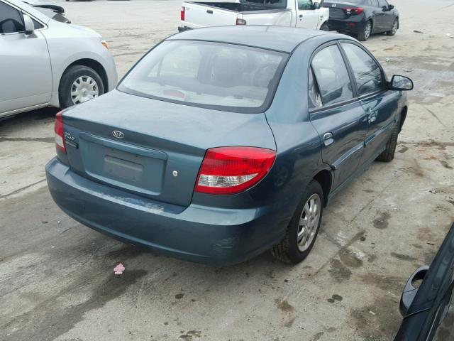 KNADC125436272444 - 2003 KIA RIO GREEN photo 4