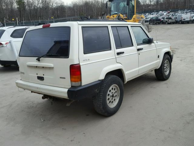 1J4FF48S7YL233934 - 2000 JEEP CHEROKEE S WHITE photo 4