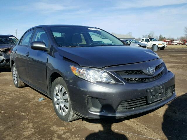 2T1BU4EE2CC887751 - 2012 TOYOTA COROLLA BA GRAY photo 1