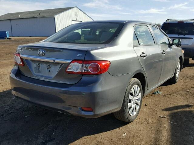 2T1BU4EE2CC887751 - 2012 TOYOTA COROLLA BA GRAY photo 4