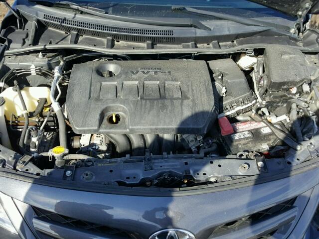 2T1BU4EE2CC887751 - 2012 TOYOTA COROLLA BA GRAY photo 7