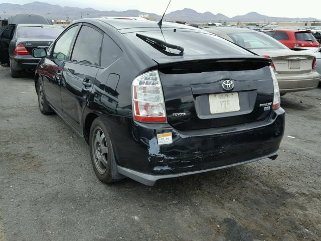 JTDKB20U577576251 - 2007 TOYOTA PRIUS BLACK photo 3