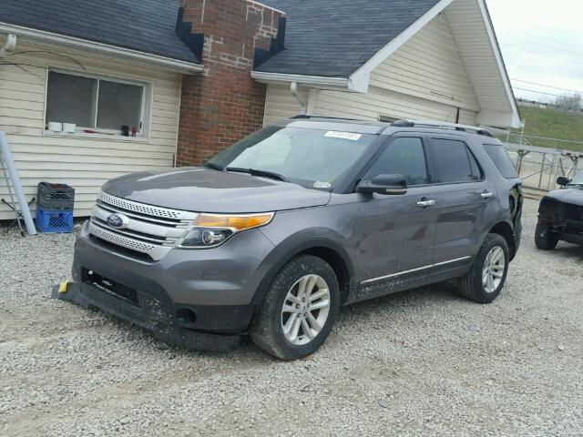 1FMHK8D82CGB00474 - 2012 FORD EXPLORER X GRAY photo 2