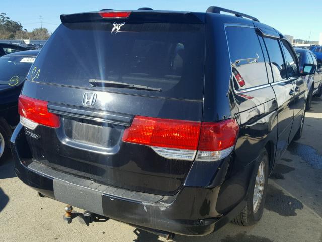 5FNRL3H60AB013942 - 2010 HONDA ODYSSEY EX BLACK photo 4