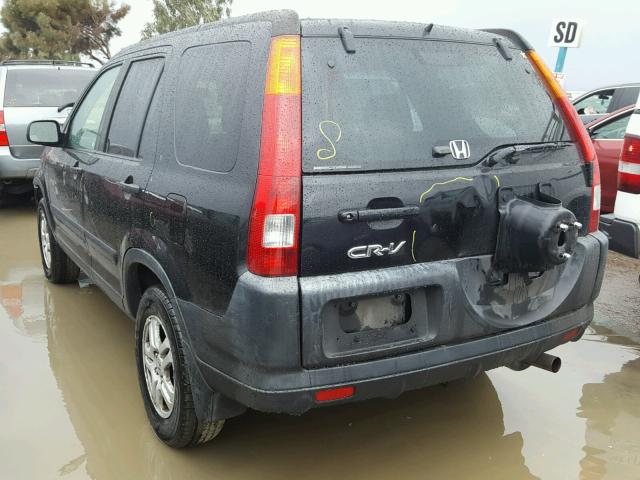 JHLRD78873C049121 - 2003 HONDA CR-V EX BLACK photo 3