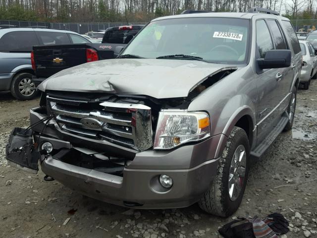 1FMFU16598LA71758 - 2008 FORD EXPEDITION SILVER photo 2