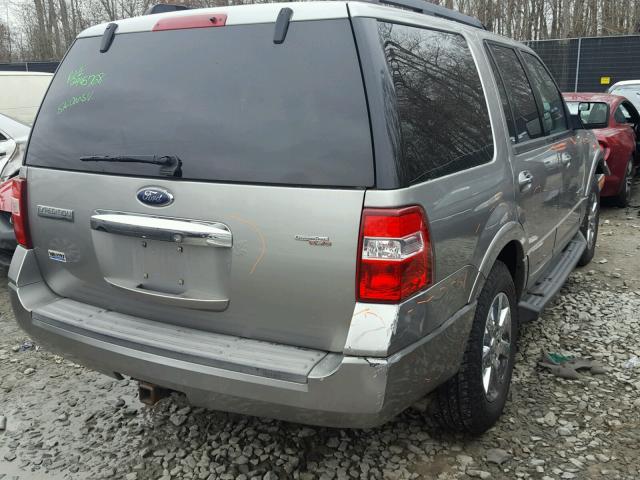 1FMFU16598LA71758 - 2008 FORD EXPEDITION SILVER photo 4