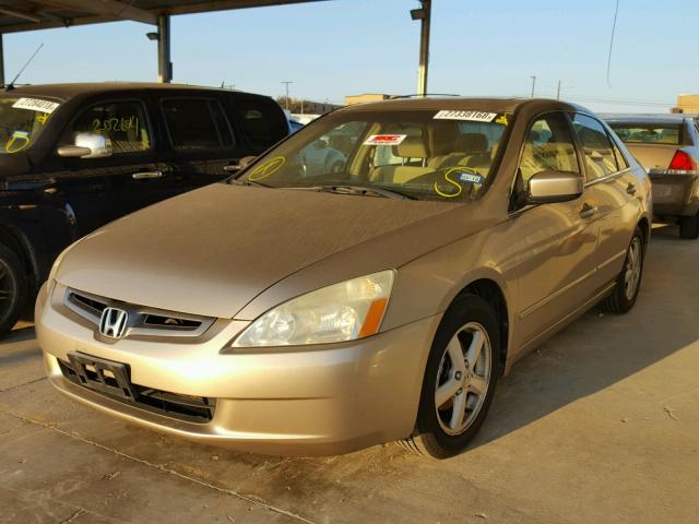 1HGCM56673A087826 - 2003 HONDA ACCORD EX BEIGE photo 2