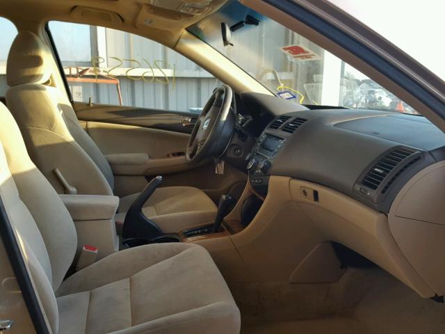 1HGCM56673A087826 - 2003 HONDA ACCORD EX BEIGE photo 5